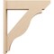 Ekena Millwork 7 1/2-in W x 30-in D x 34-in H Funston Slat Rough Cedar Woodgrain TimberThane Outlooker, Primed Tan OUTUR075X30X34FST24RCPR - alternate 5